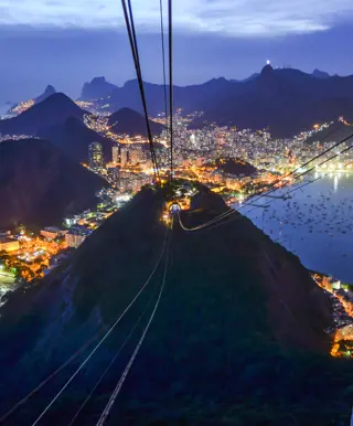 Blicke vom Zuckerhut auf Rio de Janeiro